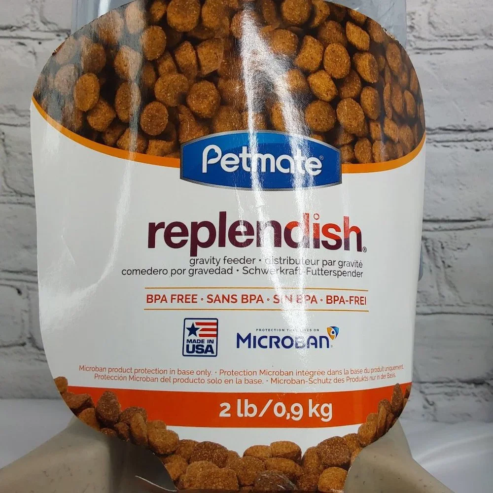 'PETMATE' REPLEN̈ÐISH PET FEEDER SYSTEM 2-PIECE SET FOOD & WATER COMPLETE SET